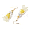 Human Handmade Glass Seed Beads Dangle Earrings EJEW-MZ00446-6