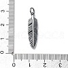 925 Sterling Silver Pendants with Jump Rings STER-R001-03S-01-3