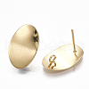 Brass Stud Earring Findings KK-S348-351-2