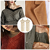 CHGCRAFT 4Pcs Crystal Rhinestone Crown with Chain Tassel Lapel Pin JEWB-CA0001-32G-6