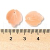 Natural Sea Shell Carved Leaf Charms SSHEL-C013-02D-3