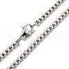 Alloy Skull with Plastic Dragon Eye Pendant Necklace NJEW-B084-01A-4