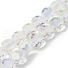 Electroplate Glass Beads Strands EGLA-L045-G-2