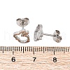Tarnish Resistant 304 Stainless Steel Stud Earrings EJEW-N045-04P-4
