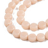 Opaque Solid Color Glass Beads Strands GLAA-N052-05B-A06-3
