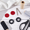 AHADERMAKER Iron Wire Rod Sets with 2Pcs Rubber Linking Rings FIND-GA0004-37-4