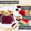 Beebeecraft Rectangle Velvet Jewelry Pouches Bags TP-BBC0001-09A-02-6