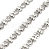304 Stainless Steel Heart & Letter I Link Chains CHS-A016-58P-A-1