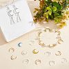 HOBBIESAY 40Pcs 2 Colors Brass Linking Rings KK-HY0001-26-4