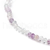 Natural Fluorite Beaded Stretch Bracelet BJEW-JB08484-04-4