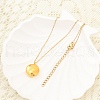 304 Stainless Steel Clear Cubic Zirconia Constellation Pendant Necklaces NJEW-R021-02G-03-2