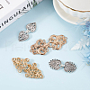 Gorgecraft 4Pcs 4 Styles Alloy Interlocking Clasps FIND-GF0007-16-4