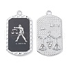 Alloy Twelve Constellations Series Big Pendants PALLOY-O107-01P-09-2