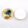 Yoga Theme Glass Cabochons X-GGLA-L011-25mm-02-2