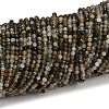 Natural Green Rutilated Quartz Beads Strands G-RM241221-B47-2