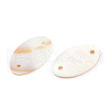 Natural Freshwater Shell Connector Charms X-SHEL-N026-214A-A01-4