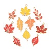 50Pcs 25 Styles Autumn Theme Alloy Enamel Pendants ENAM-CJ0006-65-9