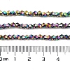 Transparent Electroplate Glass Beads Strands EGLA-A039-T3mm-UA02-4