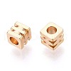 Brass Spacer Beads KK-T075-66G-2