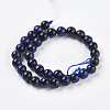 Natural Blue Tiger Eye Beads Strands X-G-G099-6mm-13-2