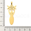 304 Stainless Steel Pendants STAS-P330-02G-3