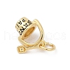 Brass Enamel Charms KK-U062-39G-2
