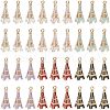  36Pcs 6 Colors Alloy Enamel Pendants ENAM-NB0001-94-1