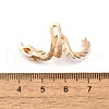 Brass Clear Cubic Zirconia Cuff Earrings EJEW-Q025-01B-G-3