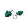 Faceted Transparent Glass Charms GLAA-T024-06F-3