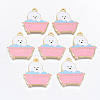 Alloy Enamel Pendants X-ENAM-T011-27KC-RS-1