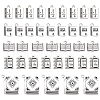 SUNNYCLUE 60Pcs 5 Styles Tibetan Style Alloy Pendants for Teachers' Day TIBEP-SC0003-05-1