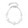 ABS Plastic Imitation Pearl Beaded Bracelets for Women BJEW-JB11872-03-2