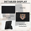 Rectangle Polyester Pin Collection Display ODIS-WH0086-119-4