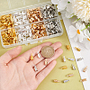   400Pcs 4 Colors Iron Folding Crimp Ends IFIN-PH0002-27-3