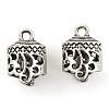 Tibetan Style Alloy Cord Ends TIBEP-S300-31AS-RS-1