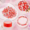SOFPLATE Valentine's Day Theme 300Pcs Handmade Polymer Clay Beads CLAY-SP0001-01C-6