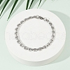 201 Stainless Steel Cuba Style Chian Bracelet for Men BJEW-B138-06P-01-3