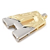 Brass Pendants PALLOY-S036-01G-A-2