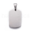 Tarnish Resistant 201 Stainless Steel Stamping Blank Tag Pendants STAS-O044-01-P122-1