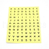 Round Alphabet Self-Adhesive Stickers DIY-TAC0005-58F-1