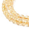 Natural Citrine Beads Strands G-E326-6mm-02-4