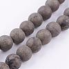 Natural Pyrite Beads Strands G-P303-03-8mm-8-1