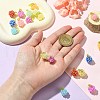 Handmade Nylon Wired Glass Beaded Pendants with Acrylic Charms and 304 Stainless Steel Open Jump Rings PALLOY-CJ00108-4