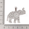 Non-Tarnish 201 Stainless Steel Pendants STAS-A094-04B-P-3