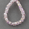 Electroplate Glass Beads Strands EGLA-R030-6x6mm-29-2