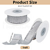 10 Yards Polyester Ribbons with Fringe Edge OCOR-WH0070-120A-2