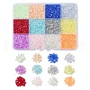 144g 12 Colors Transparent Electroplate Glass Beads GLAA-YW0001-93-1