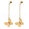 Stainless Steel Stud Earrings EJEW-C110-03G-1