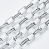 Tarnish Resistant 304 Stainless Steel Paperclip Chains CHS-S001-04B-P-1