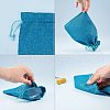 Burlap Packing Pouches Drawstring Bags ABAG-PH0002-13-6